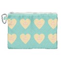 Teal Cupcakes Canvas Cosmetic Bag (XL) View1