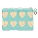 Teal Cupcakes Canvas Cosmetic Bag (XL) View2