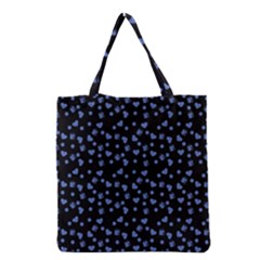 Blue Hearts Grocery Tote Bag by snowwhitegirl