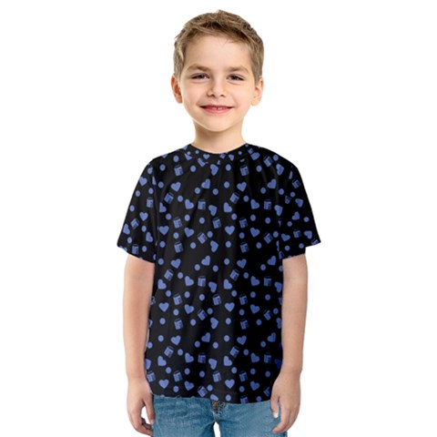 Blue Hearts Kids  Sport Mesh Tee by snowwhitegirl