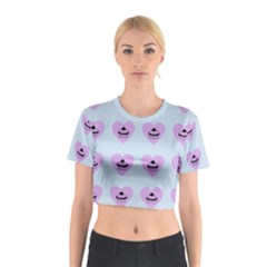 Blue Cupcake Cotton Crop Top by snowwhitegirl