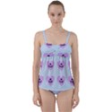 Blue Cupcake Twist Front Tankini Set View1