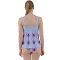 Blue Cupcake Twist Front Tankini Set View2