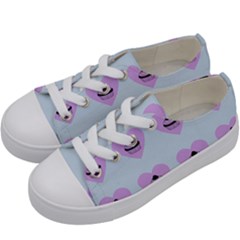 Blue Cupcake Kids  Low Top Canvas Sneakers by snowwhitegirl