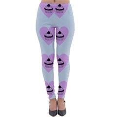 Blue Cupcake Lightweight Velour Leggings by snowwhitegirl