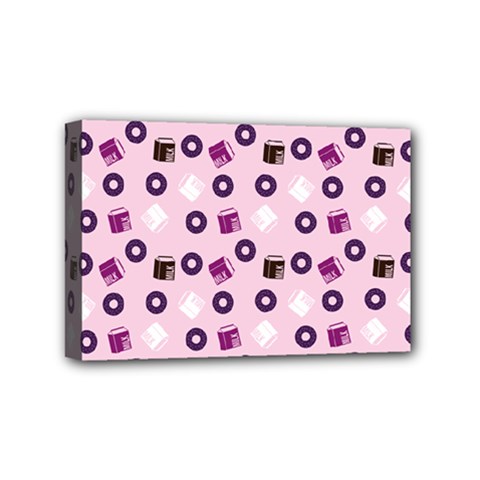 Pink Donuts Mini Canvas 6  X 4  by snowwhitegirl