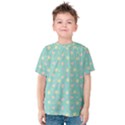 Teal Milk Hearts Kids  Cotton Tee View1