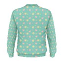 Teal Milk Hearts Men s Sweatshirt View2