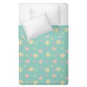 Teal Milk Hearts Duvet Cover Double Side (Single Size) View1