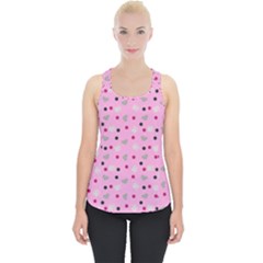 Pink Milk Hearts Piece Up Tank Top by snowwhitegirl