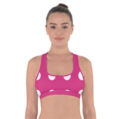 Pink Dot Cross Back Sports Bra by snowwhitegirl