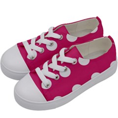 Pink Dot Kids  Low Top Canvas Sneakers by snowwhitegirl