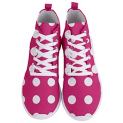 Pink Dot Men s Lightweight High Top Sneakers