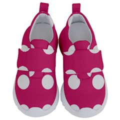 Pink Dot Velcro Strap Shoes