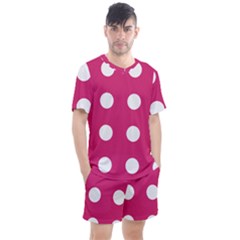 Pink Dot Men s Mesh Tee And Shorts Set