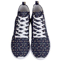 Blue Milk Hearts Men s Lightweight High Top Sneakers