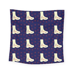 Navy Boots Square Tapestry (small) by snowwhitegirl