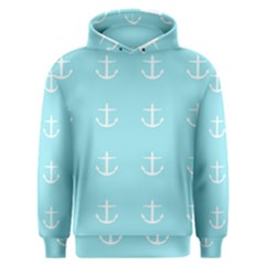 Aqua Anchor Men s Overhead Hoodie by snowwhitegirl