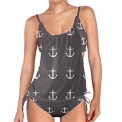 Grey Anchors Tankini Set by snowwhitegirl