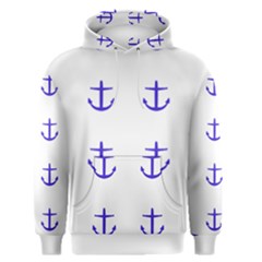 Royal Anchors On White Men s Pullover Hoodie by snowwhitegirl