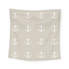 Lt Grey Anchors Square Tapestry (small) by snowwhitegirl