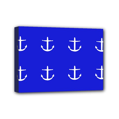 Royal Anchors Mini Canvas 7  X 5  by snowwhitegirl