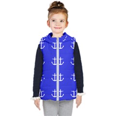 Royal Anchors Kid s Hooded Puffer Vest by snowwhitegirl