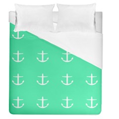 Seafoam Anchors Duvet Cover (queen Size) by snowwhitegirl