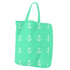 Seafoam Anchors Giant Grocery Tote by snowwhitegirl