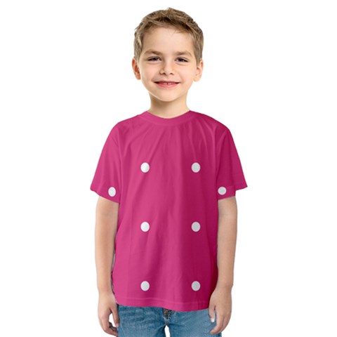 Small Pink Dot Kids  Sport Mesh Tee by snowwhitegirl