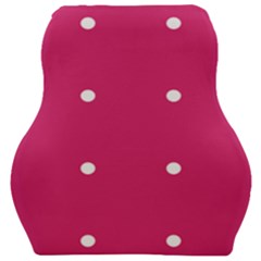 Small Pink Dot Car Seat Velour Cushion 