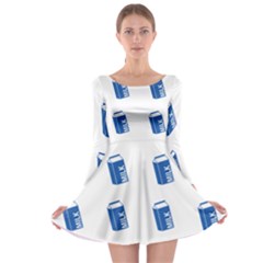 Milk Carton Long Sleeve Skater Dress by snowwhitegirl