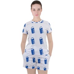 Milk Carton Women s Tee And Shorts Set