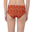 Red Retro Dots Mid-Waist Bikini Bottoms View2