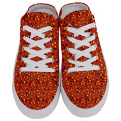 Red Retro Dots Half Slippers