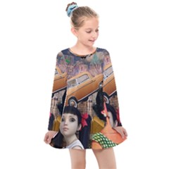 Out In The City Kids  Long Sleeve Dress