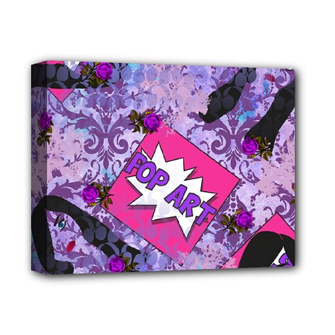 Purple Retro Pop Deluxe Canvas 14  X 11  by snowwhitegirl