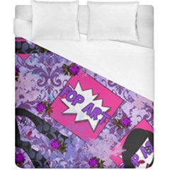 Purple Retro Pop Duvet Cover (california King Size) by snowwhitegirl