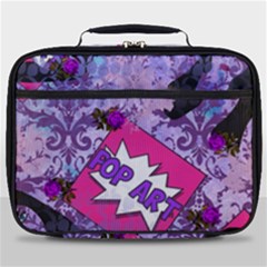 Purple Retro Pop Full Print Lunch Bag by snowwhitegirl