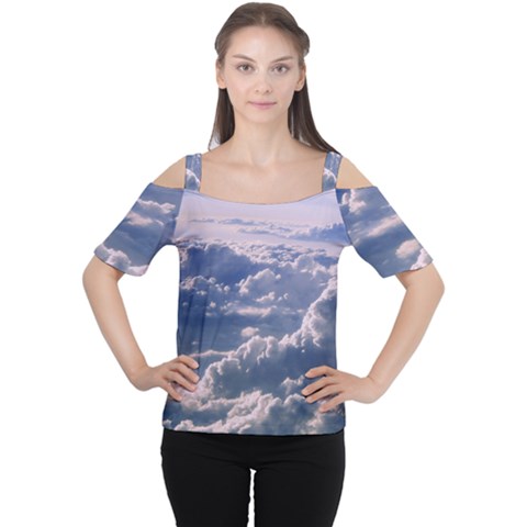 In The Clouds Cutout Shoulder Tee by snowwhitegirl