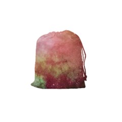 Galaxy Red Drawstring Pouch (small) by snowwhitegirl