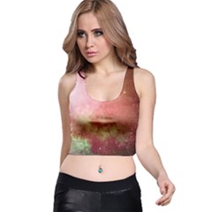 Galaxy Red Racer Back Crop Top by snowwhitegirl