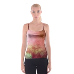 Galaxy Red Spaghetti Strap Top by snowwhitegirl