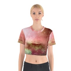 Galaxy Red Cotton Crop Top by snowwhitegirl