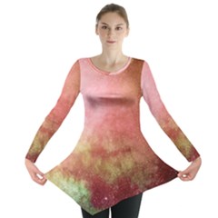 Galaxy Red Long Sleeve Tunic  by snowwhitegirl