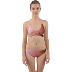 Galaxy Red Wrap Around Bikini Set by snowwhitegirl