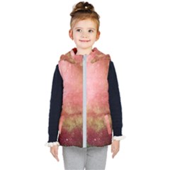 Galaxy Red Kid s Hooded Puffer Vest by snowwhitegirl