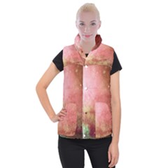 Galaxy Red Women s Button Up Vest by snowwhitegirl