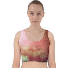 Galaxy Red Velvet Racer Back Crop Top by snowwhitegirl