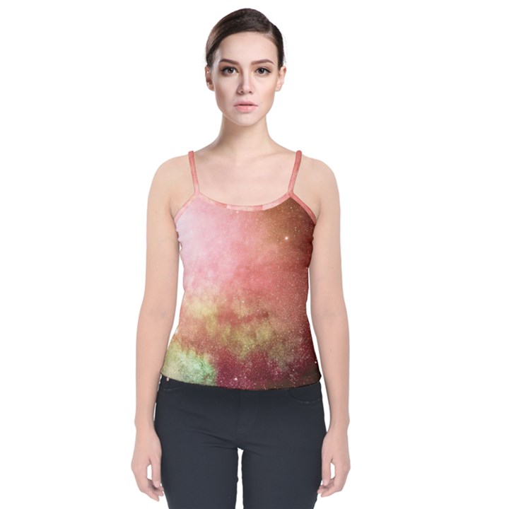 Galaxy Red Velvet Spaghetti Strap Top